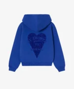 Sweat à Capuche Bleu ROI à Paillettes (4)