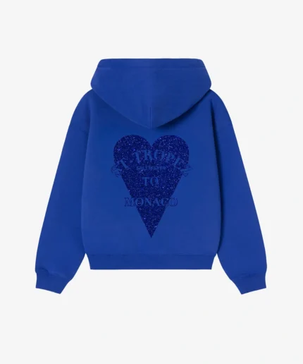 Sweat à Capuche Bleu ROI à Paillettes (4)