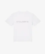 T Shirt Atelier 16 Blanc à Strass Argentés (1)