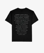 T-Shirt Atelier 16 Noir à Strass Argentés